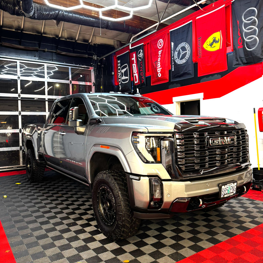 Detailed red vehicle with a polished finish
