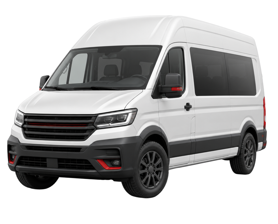 Illustration of a high roof cargo van